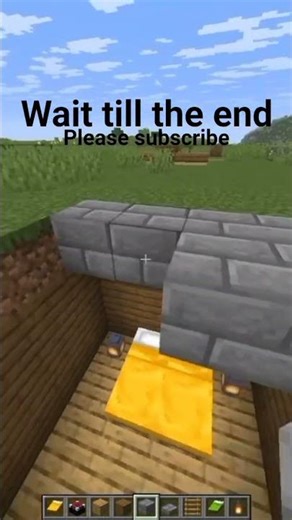 Secret Underground Base in Minecraft 😱 #shorts