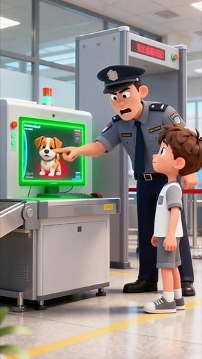 Stopped by the security check uncle #cartoon #2dshow #animation