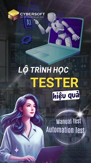 HỌC TESTER ĐÚNG CÁCH - TIẾT KIỆM THỜI GIAN 🚀 Từ 0 đến chuyên gia 𝗠𝗮𝗻𝘂𝗮𝗹 𝗧𝗲𝘀𝘁 – Nâng tầm với 𝗔𝘂𝘁𝗼𝗺𝗮𝘁𝗶𝗼𝗻 𝗧𝗲𝘀𝘁, cơ hội việc làm rộng mở! Bạn muốn bước chân vào thế giới kiểm thử phần mềm và nhận ngay Job xịn? Lộ trình sau đây sẽ giúp bạn từ số 0 đến thành thạo cả 𝗠𝗮𝗻𝘂𝗮𝗹 & 𝗔𝘂𝘁𝗼𝗺𝗮𝘁𝗶𝗼𝗻 𝗧𝗲𝘀𝘁 – những kỹ năng "bắt buộc phải có" trong ngành 𝗤𝗔/𝗤𝗖 hiện nay. 1️⃣ Làm chủ 𝗠𝗮𝗻𝘂𝗮𝗹 𝗧𝗲𝘀𝘁 – Nền tảng vững chắc cho sự nghiệp 𝗧𝗲𝘀𝘁𝗲𝗿 🔎 ✔️ Hiểu rõ kiểm t