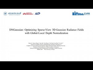 CVPR'24 DNGaussian: Sparse-View 3D Gaussian Splatting via Depth Normalization