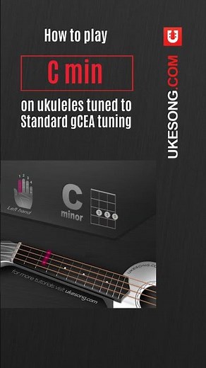 C minor chord ukulele tutorial | C minor ukulele chord