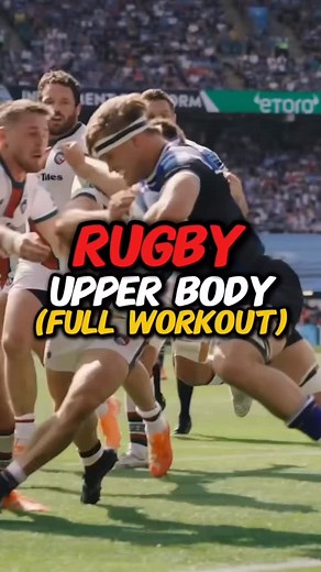 Upper Body Workout For Rugby Players This one’s perfect for off and preseason, plenty of volume to grow some armour on that upper body - still some good movement and speed going on with our plyo and med ball work. Here’s the sets and reps I recommend: 2x Scap Pullups: 5-10 x Shoulder taps: 5-10 each side 3x Med Ball Slams: 4 x Depth plyo pushups: 3 3x Rotational med ball wall throws: 4 each side x Front neck bridge: 20-30s 3x overhead med ball wall throws: 4 x neck extensions: 15 reps (or 20-30s