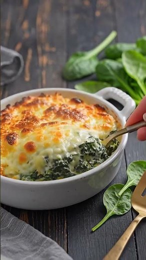 🧀🥬 Cheesy Italian Spinach Bake (Weight Watchers) #healthyrecipesforweightloss