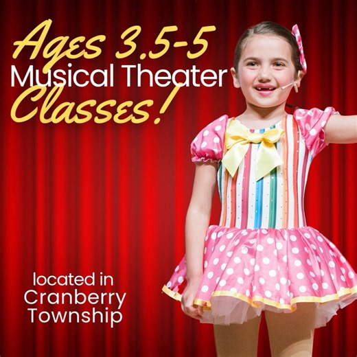 🎭 Big Imaginations Start Small 🎶 Our Total Broadway program for ages 3.5–5 is the perfect introduction to musical theater—designed especially for young learners. In one fun, weekly class, students explore singing, dancing, and acting in a supportive, age-appropriate environment, all while building confidence, coordination, and a love for performing. The experience culminates in a joyful performance in our Spring Showcase, giving families a chance to see their child shine on stage. 🗓 Class opt