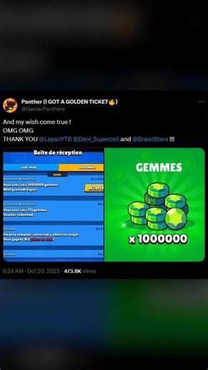 He Got 1 Million Gems in Brawl Stars 💀
