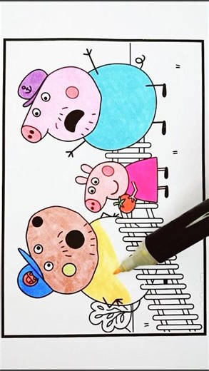 Peppa Pig Drawing and Coloring for Kids, 394#peppapig #peppapigdrawing #peppapigcoloring