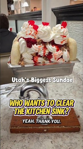 Utah's Biggest Ice Cream Sundae is the Kitchen Sink at Angie's