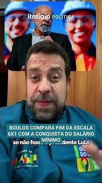 Boulos compares the end of the 6x1 work schedule to the achievement of the minimum wage.