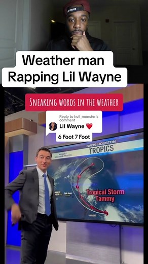 Weatherman Rapping Lil Wayne