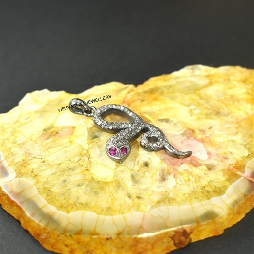 Handmade Fine Ruby Diamond Pendant Jewelry 925 Sterling Silver - Etsy