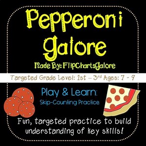 Skip Counting Practice Game - Pepperoni Galore - Math CCSS - SUPER FUN