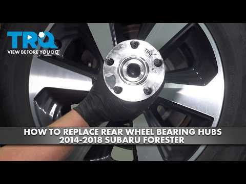How to Replace Rear Wheel Bearing & Hub Assemblies 2014-2018 Subaru Forester