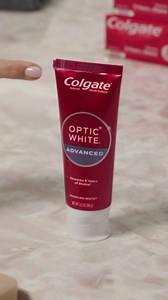 Colgate Optic White Advanced Hydrogen Peroxide Toothpaste, Teeth Whitening Toothpaste Pack, Enamel-Safe Formula, Helps Remove Tea, Coffee, and Wine Stains, Sparkling White, 3 Pack, 3.2 oz