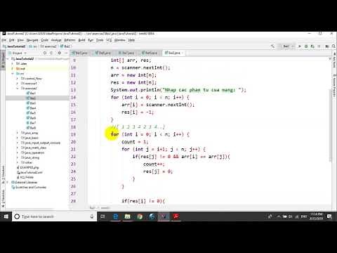 Bài tập Java - Bài 2.2: Tìm phần tử xuất hiện nhiều nhất trong mảng