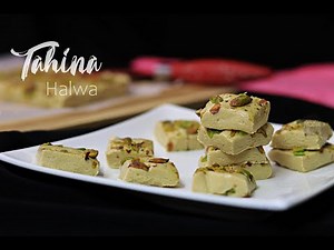 Tahina halawa recipe | Easy Tahini Halwa with 3 ingredients without cooking!! | ताहिनी हलवा