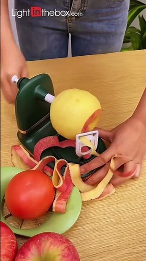 Fruit Automatic Rotating Peeler-ZL #lightinthebox #tools #tool #kitchen #fruit #peeler #convenient