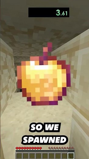 Speedrunning an Enchanted Golden Apple In Minecraft