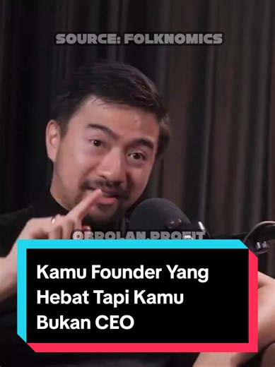 Kamu Founder Yang Hebat Tapi Kamu Bukan CEO. #Folknomicsclipper #investasi #saham #investor #fyp