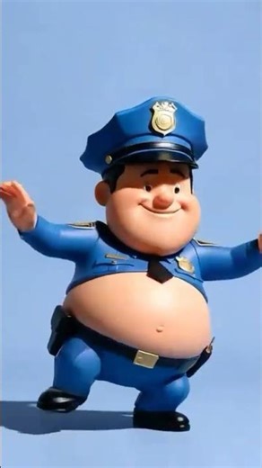 A funny police 3d cartoon.#cartoon#shorts.