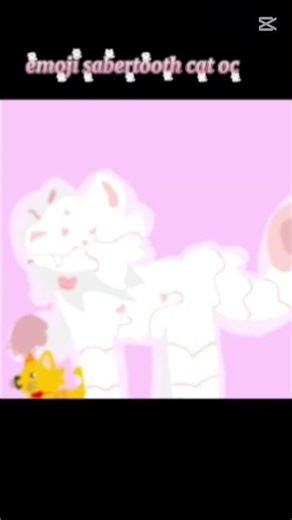 Sabertooth cat emoji oc😻#emojicats#oc#capcut