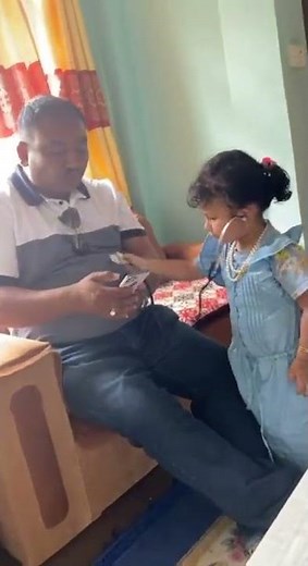2 year old loves playing with stethoscope #playingwithstethoscope #futuredoctor #kid #babysibling