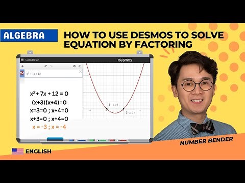 HOW TO USE DESMOS TO SOLVE EQUATION BY FACTORING | MATH TEACHING TIPS