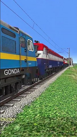 ENGINES CROSSING AT HIGH SPEED. TRAIN SIMULATOR CLASSIC 2024