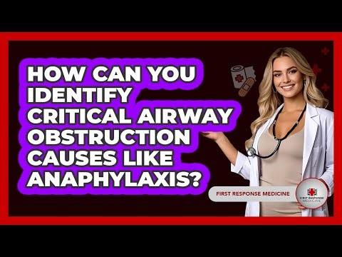 How Can You Identify Critical Airway Obstruction Causes Like Anaphylaxis? - First Response Medicine