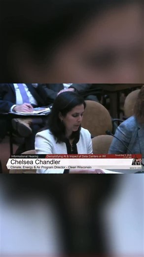 Join us in calling on state and local leaders to pause AI data center approvals until Wisconsin has a comprehensive plan to ensure these projects benefit our communities and avoid environmental harms. Take a stand against unchecked data center development! Sign the petition here: https://www.cleanwisconsin.org/take-a-stand-against-unchecked-data-center-development/ Video from the Assembly Committee on Science, Technology, and AI’s informational hearing on data centers in Wisconsin courtesy of Wi