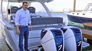 Onboard a Tiara Sport 38 LS in Miami, we revealed a new outboard package from Volvo Penta and Seven Marine, which combines our easy boating features with the high power of Seven Marine’s outboards. https://bit.ly/2EaybAw | Volvo Penta at Sea
