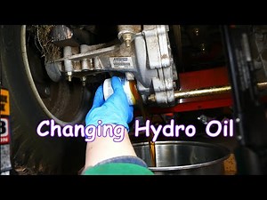Changing the hydraulic oil in zero turn mower
