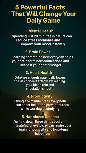 5 Daily Habits to Boost Mental Health, Brain Power, and Productivity | Science-Backed Tips