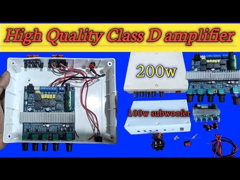 How to Make Class D Amplifier At Home! class D amplifier tutorial! 200w class D amplifier! Amplifier