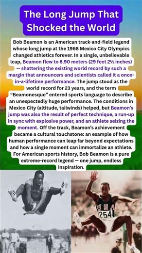 The Long Jump That Shocked the World #shorts