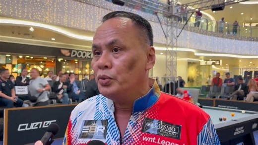 Francisco “Django” Bustamante admits he was nervous facing fellow pool legend Earl “The Pearl” Strickland. He thanked all the Filipinos who came out to support even on a weekday. | via Paige Javier, ABS-CBN News | ABS-CBN News