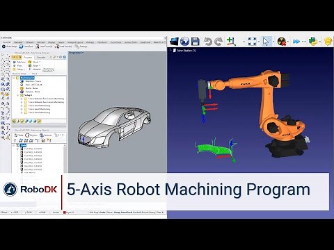 5-Axis Robot Machining Program - RoboDK