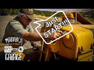 Starting a Caterpillar Twenty Two and Driving it (part 1) | Marvin's Garage