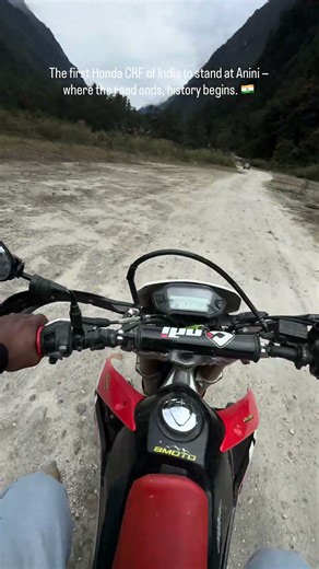 First Honda CRF to rich india and china 🇨🇳 border #anini #india #china