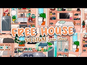 🌷Free House Idea🏠 Free Items In Toca Boca Aesthetic | House Design Toca Life World