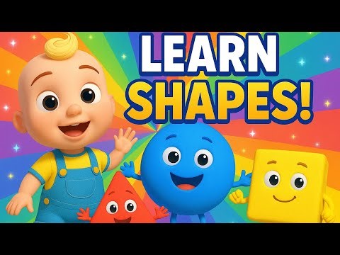 Learn Shapes with Dance! 🌈 | Circle Triangle Square Song for Kids