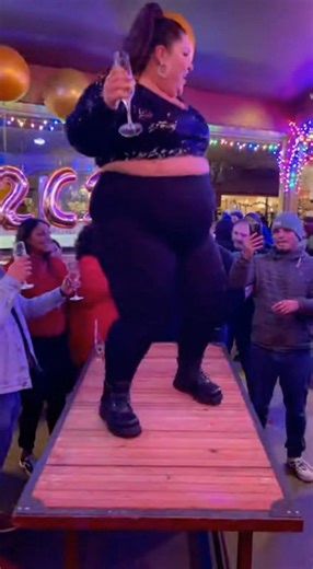 But why was she on the table #party #accident #fail #funny #dancing