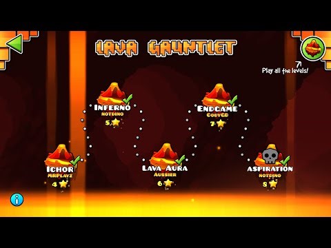 Lava Gauntlet by Aussier - Geometry dash