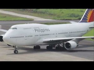 Philippine Airlines (Boeing 747-400) Landing at Davao Int'l Airport