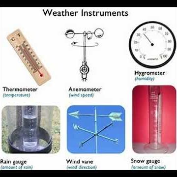 What instruments are used to measure weather conditions, and how do they work?