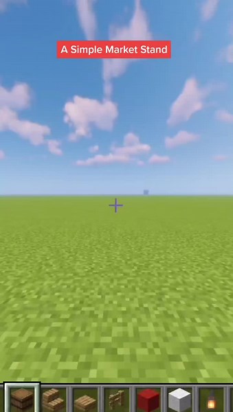 How to Build a Simple Minecraft Market Stand for Your Village