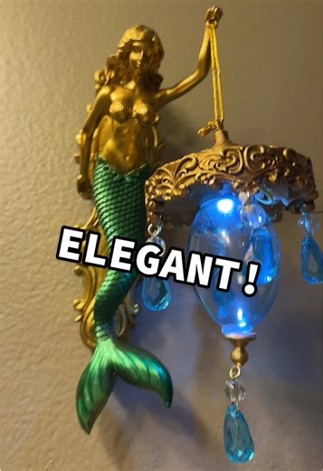 If you were a mermaid lover, then you were going to absolutely love this wall melted mermaid nightlight. Had this up to any beautiful space to give it even more of whatever that thing is that you love. #Mermaid #Mermaids #Nightlight #MermaidNightlight #BeachDecor