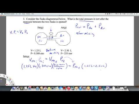 Final pressure after mixing Ar and He