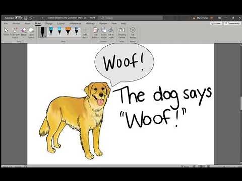 Speech Bubbles and Quotation Marks