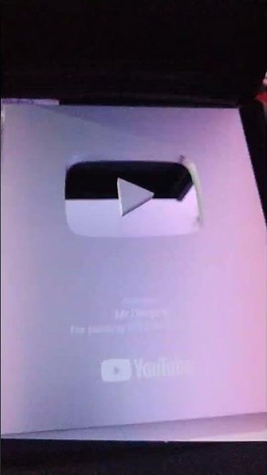 YouTube Silver Play Button: Old vs. New Size Comparison #silverplaybutton #thankyouyoutube