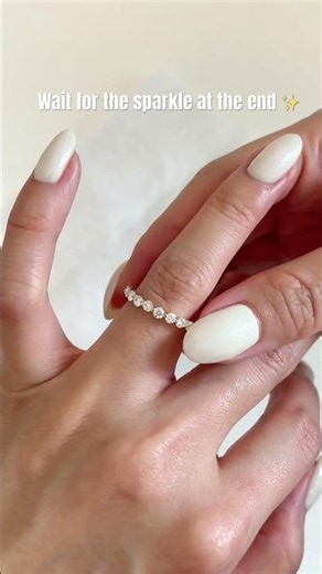 The ultimate definition of an everyday luxury staple. Callie Moissanite Eternity Ring #moissanite